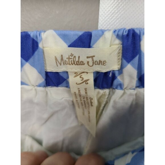 Matilda Jane Womens Dutch Apple Skirt Small Full Layered Embroidered Plaid Retro - Picture 6 of 6